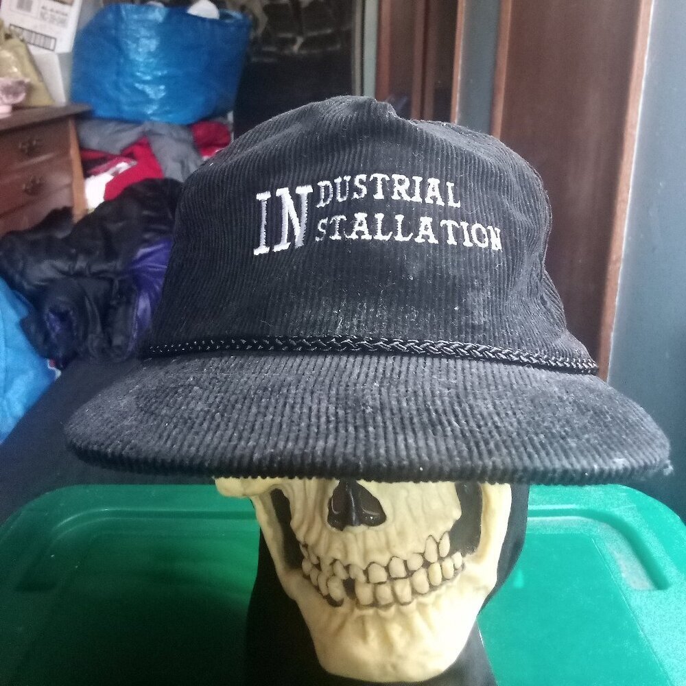 Deadstock Vintage Industrial Installation Corduroy Rope Strap Hat Cap